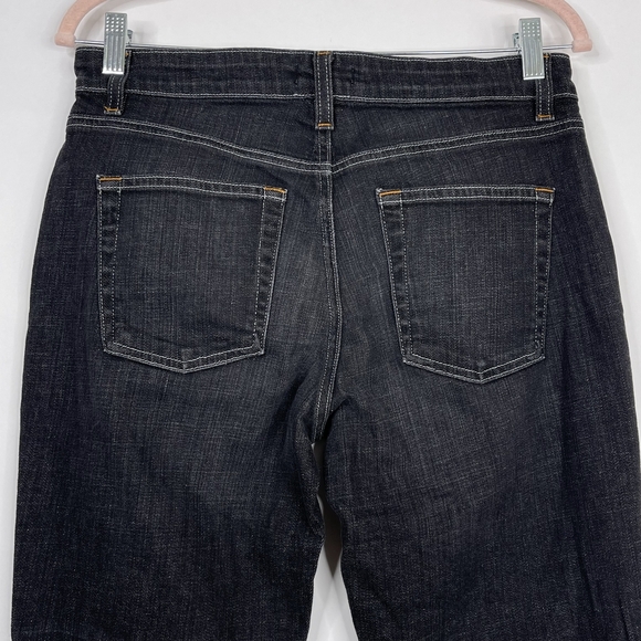 2/$30 Eileen Fisher Organic Denim Skinny Jeans 4 Rinsed Black Mid Rise #6653 - Picture 11 of 15